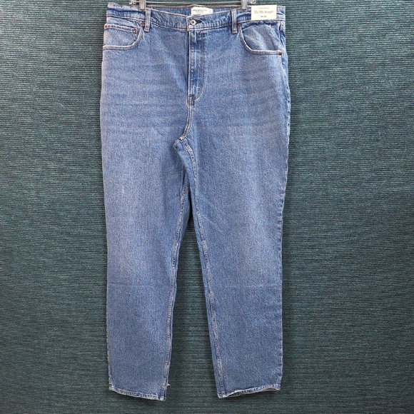 Abercrombie And Fitch Ultra High Rise Jeans The '90s Straight Size 18 - Picture 3 of 15